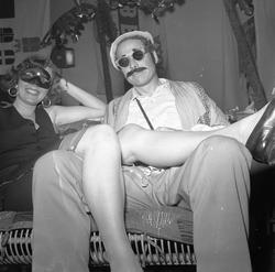 Kronprinsens gate 17, Oslo, 29.01.1956. Karneval i Ingeniøre