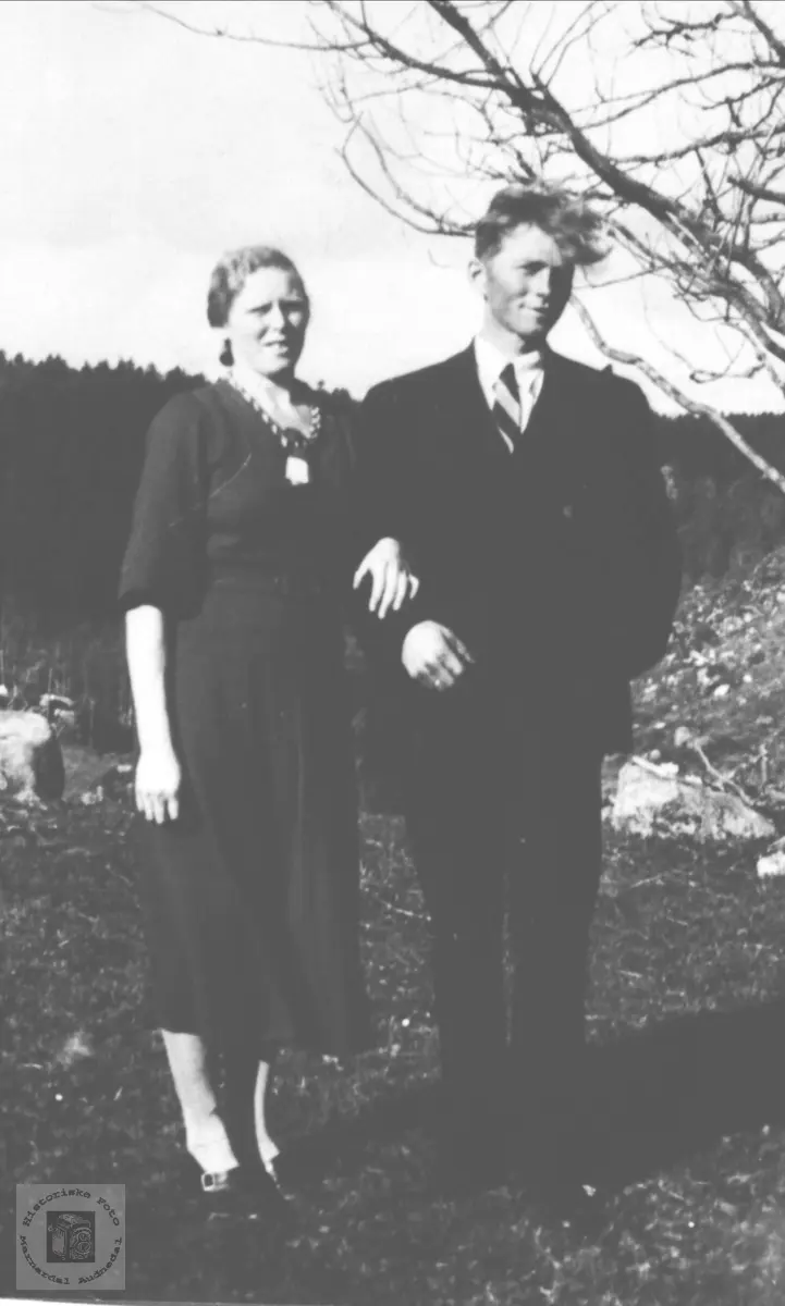 Ekteparet Klara og Olav Finsådal.