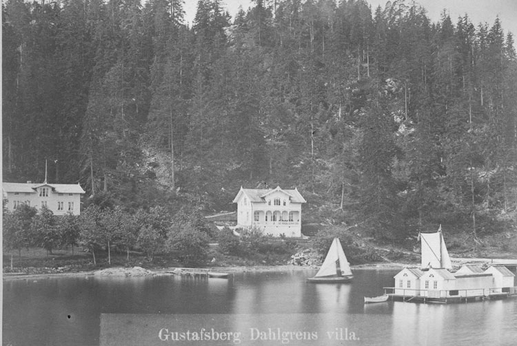 Enligt noteringar: Gustafsberg. Dahlgrens villa.