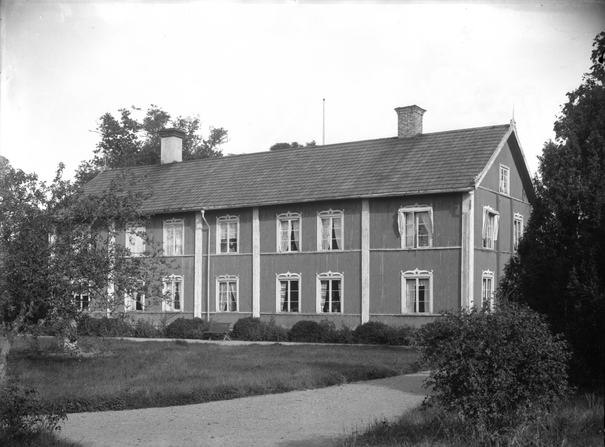 Vappa säteri, baksida manbyggnaden, Tillinge socken, Uppland, ev. 27 september 1907