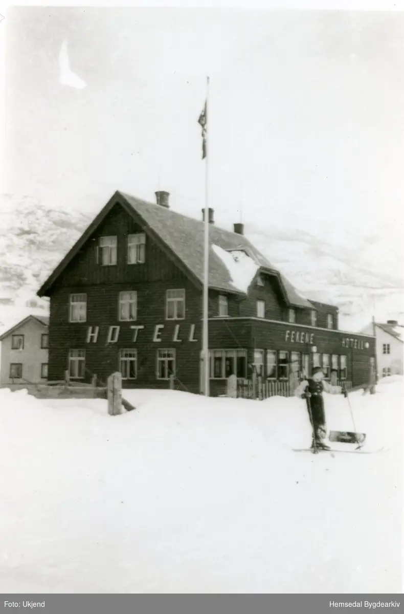 Fekene Hotell i Hemsedal i 1950-åra.