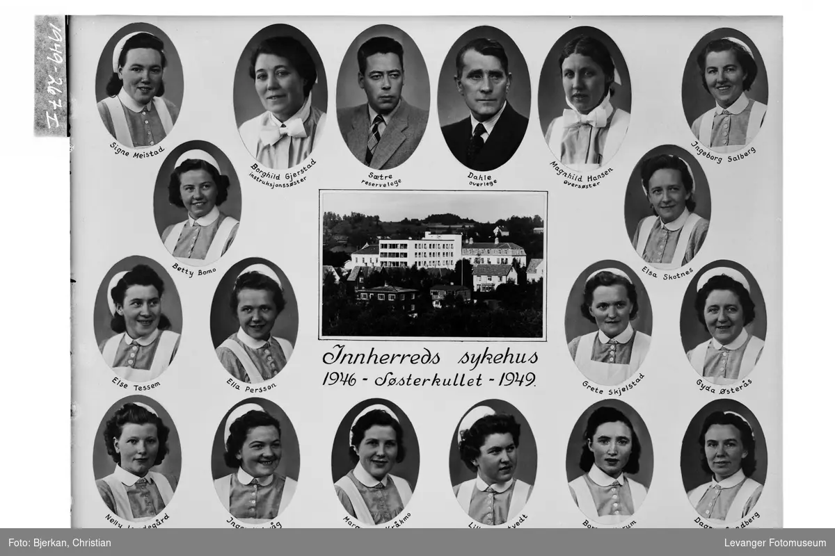 Søsterkullet ved Innhered Sykehus, 1949