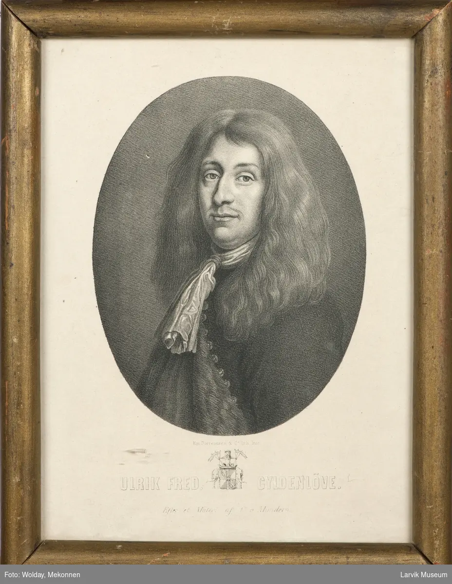 Ulrik Fred. Gyldenløve.
20.07.1638 - 17.04.1704
Etter et maleri av C. Mander
