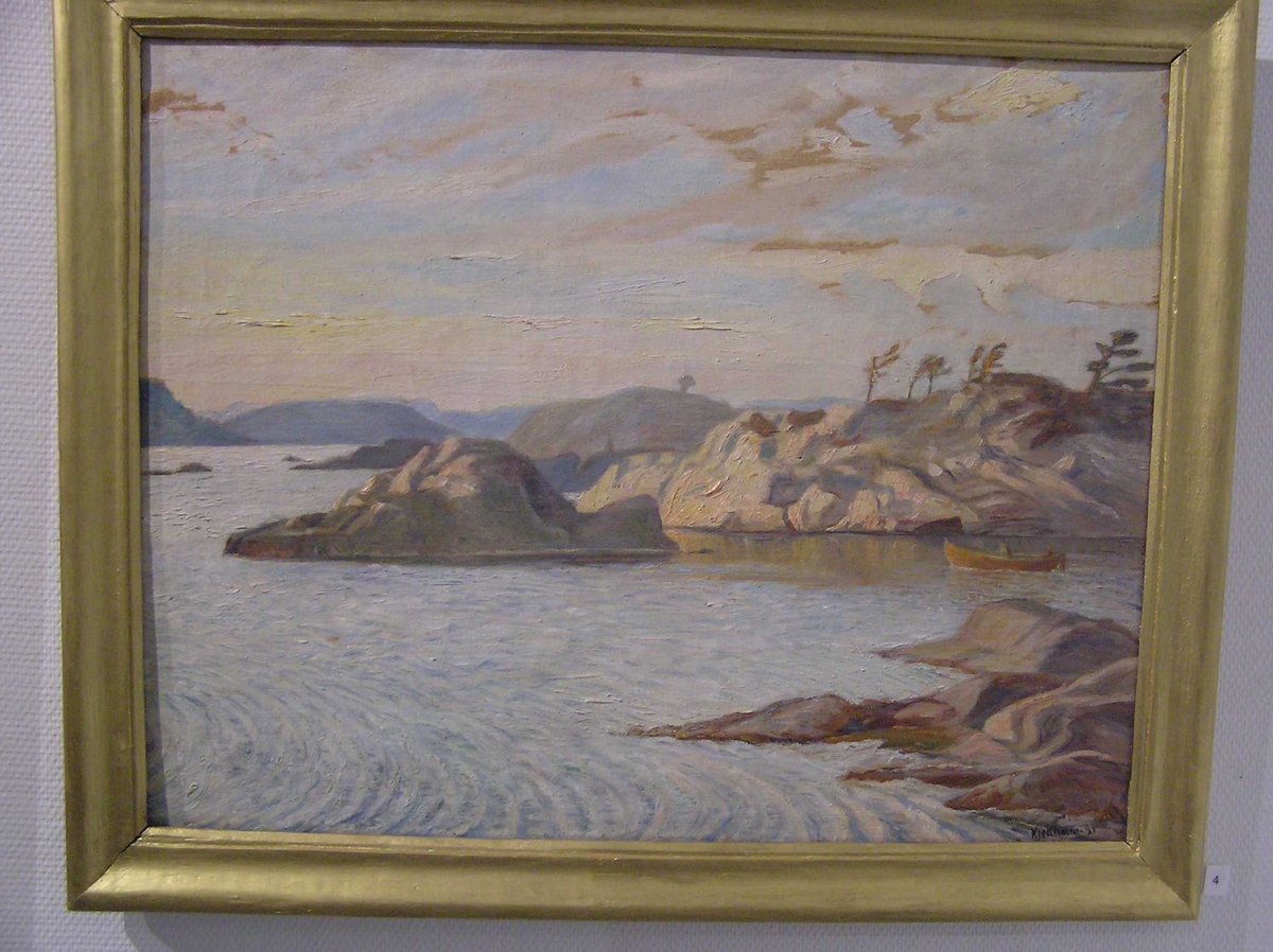 Utstillingen "Malerier forteller" 2006.
Noen av bilder fra spalten som Jimmy Aasen hadde i KV . Malerier forteller ble samlet og vist på Berg-Kragerø Museum.