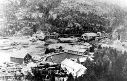 Salsbruket, sagbruket med sag og kvern i drift