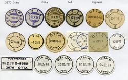 Stempelkatalog  2670 Otta, Sel kommune, Oppland