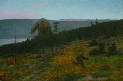 "Det steg saa tungt at Jorden skalv" [Maleri]