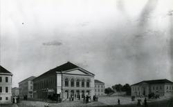 Christiania Theater, Bankplassen, maleri,