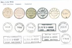 Stempelkatalog 3360 Geithus (Gjethus, Gjeithus), Drammen, Bu