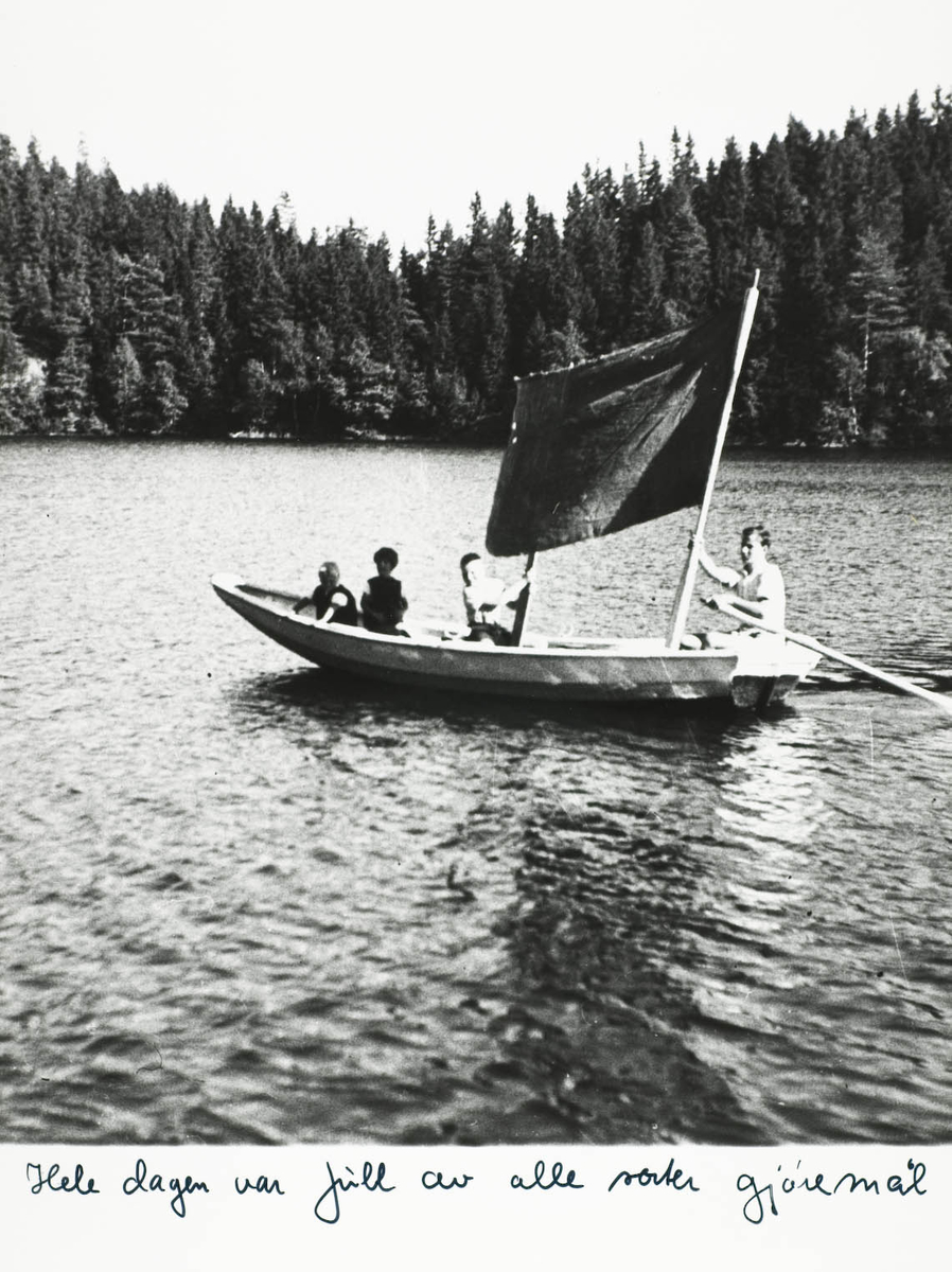 Fire gutter i seilbåt på Ramstadsjøen