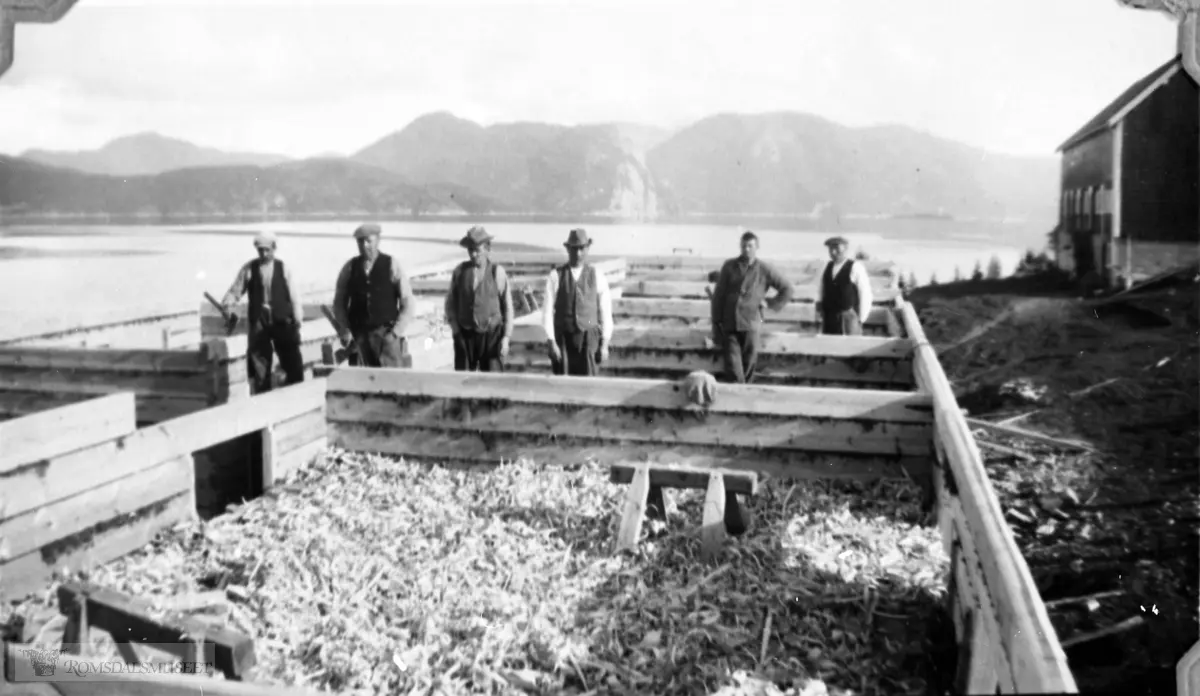 Bygging av nyhusa på Skaffaren i 1935
