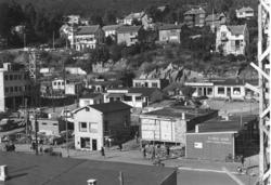 Forretningsbrakker på Øvre Torg.Forretningsbrakker på Øvre T