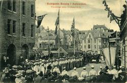 Fra Kroningsreisen i 1906..Kongens besøk i Ålesund..Turnere 