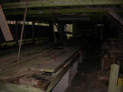 Inni saga. Sagbenkane..Ein kunne skjere lengder på iallfall 