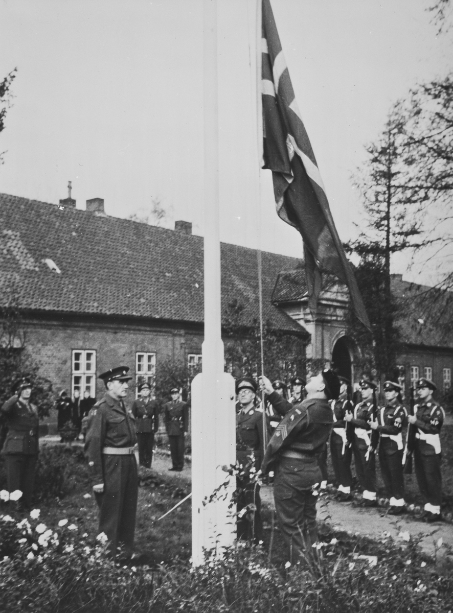 Fra avslutningen for Tysklandsbrigaden 1953.