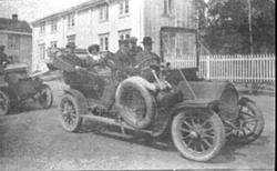 FAMILIEN AALSTAD PÅ TUR, ÅLSTAD. Humber ca 1909-1910, sannsy