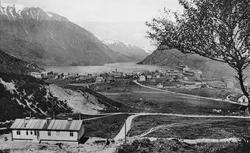 Postkort, oversikt, Keisarbrakka, brakker, vegar