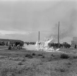Brannslukningsøvelse ved hjelp av brannslukningsapparat på P