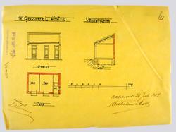 Hr. Grosserer L.Westvig. Udhus.  [Plantegning]