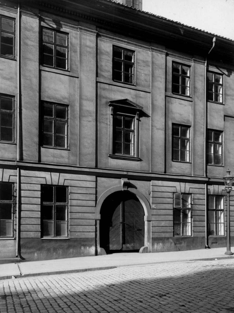 Revisjonsdepartementet. Prinsens gate 20, Oslo. Del av fasaden.