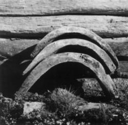 Mønsterklosser til å hugge trillebårhjul etter. Njosken 1952