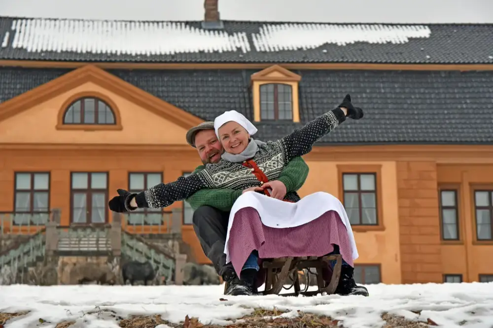 Gunda og Jonas aker på Bogstad gård