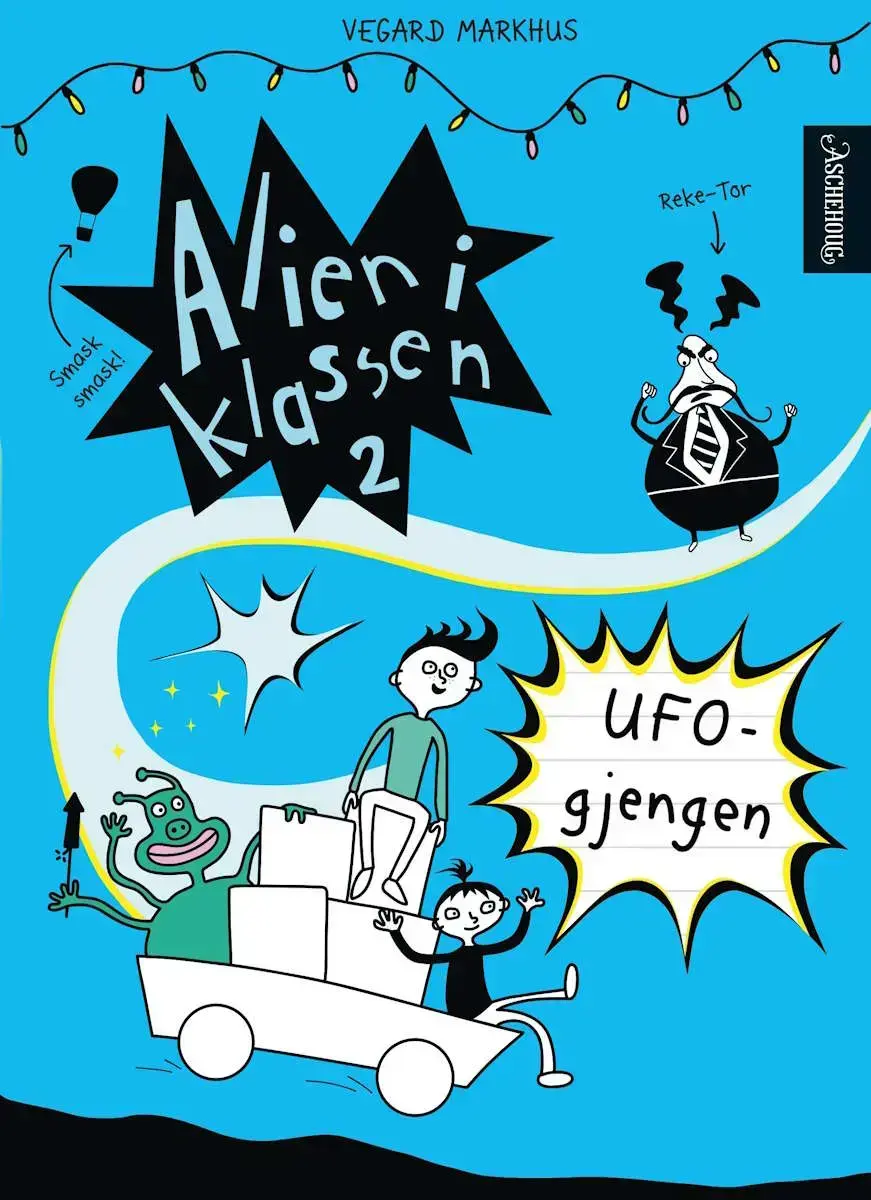 Omslaget til boka Alien i klassen 2 – UFO-gjengen