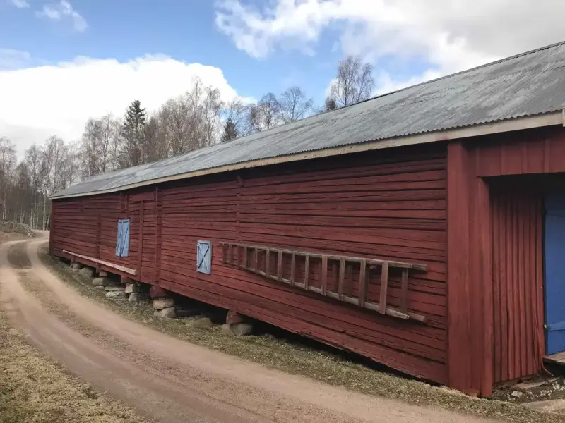 Exteriör ekonomibyggnad Södergård Njurunda